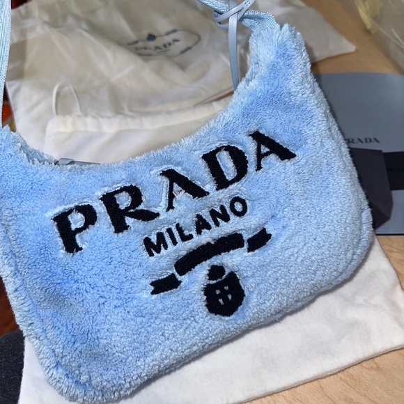 Prada Re edition Fur blue bag - Picture 1 of 5